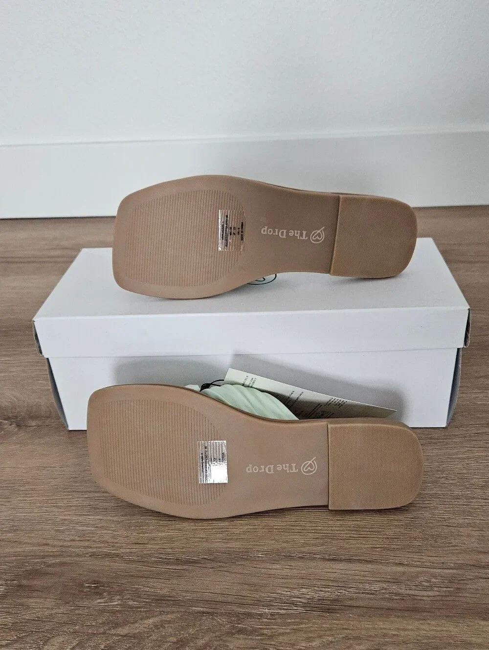 The Drop Women’s Ida Bow Mint Knot Slide Sandals Size 5